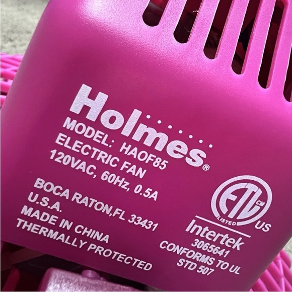 Holmes 6-in 2-Speed Oscillating Desk Fan - Picture 5 of 8